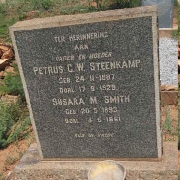 STEENKAMP Petrus G.W. 1887-1929 &amp; Susara M. SMITH 1893-1961