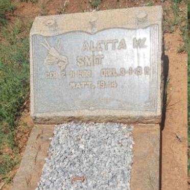 SMIT Aletta W. 1908-19??