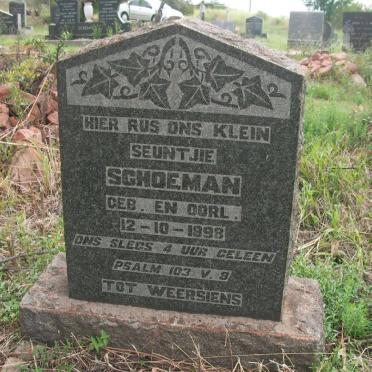 SCHOEMAN Seuntjie 1898-1898