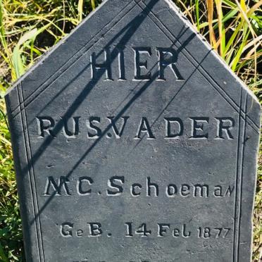 SCHOEMAN M.C. 1877-1923