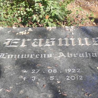 ERASMUS Louwrens Abraham 1922-2012