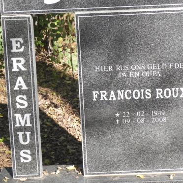 ERASMUS Francois Roux 1949-2008