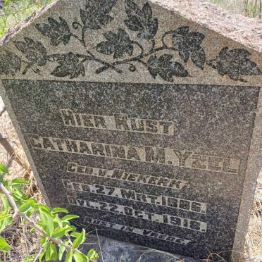 YZEL Catharina M. nee V.NIEKERK 1886-1918
