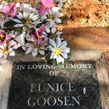 GOOSEN Eunice 1948-2017