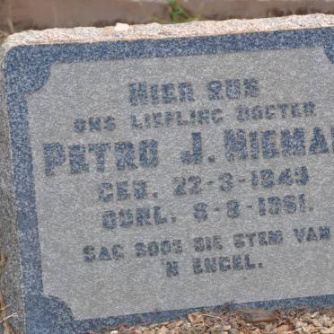 NIEMAN Petro J. 1943-19?1