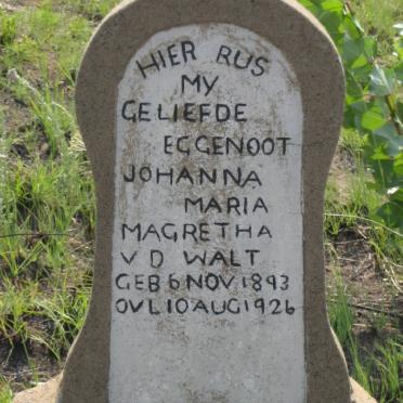 WALT Johanna Maria Magretha, v.d. 1893-1926