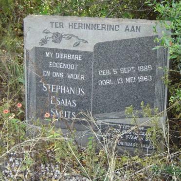SMUTS Stephanus Esaias 1889-1963