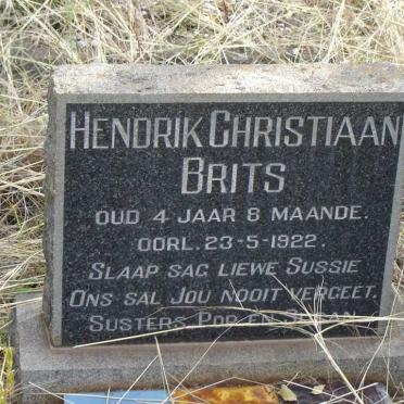 BRITS Hendrik Christiaan -1922
