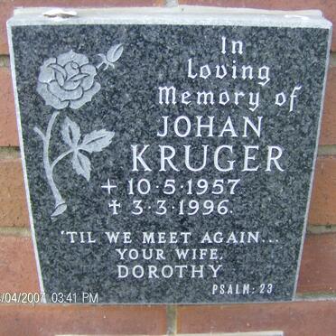 KRUGER Johan 1957-1996