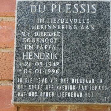 PLESSIS Hendrik, du 1942-1996