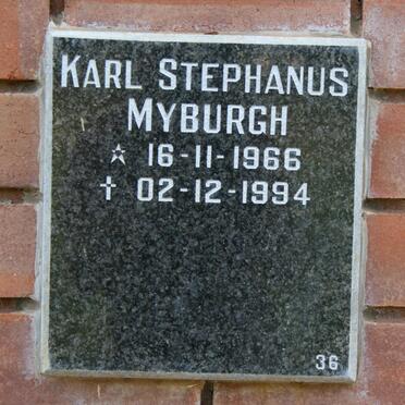 MYBURGH Karl Stephanus 1966-1994