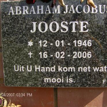 JOOSTE Abraham Jacobus 1946-2006