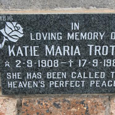 TROTT Katie Maria 1908-1989