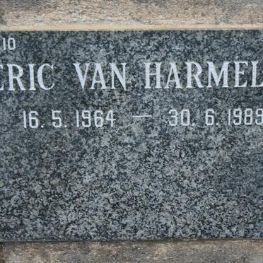 HARMELEN Eric, van 1964-1989