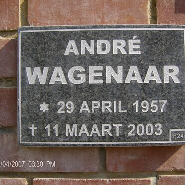 WAGENAAR André 1957-2003