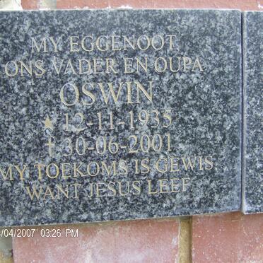 PLOOY Oswin, du 1935-2001