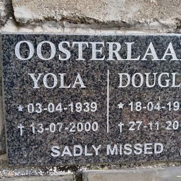 OOSTERLAAK Douglas 1936-2015 & Yola 1939-2000