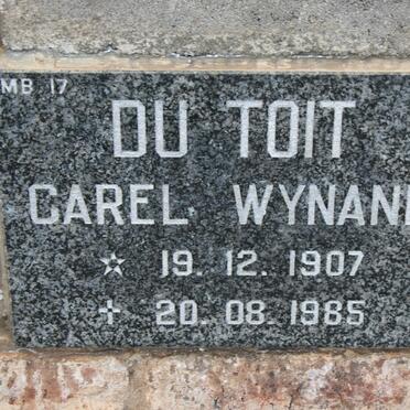 TOIT Carel Wynand, du 1907-1985