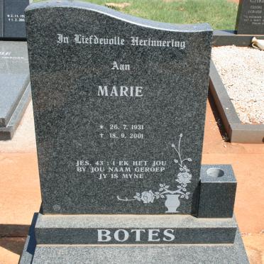 BOTES Marie 1931-2001