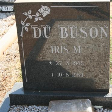 BUSON Iris M., du 1945-1989