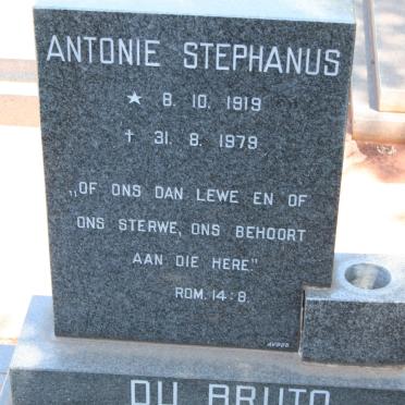 BRUTO Antonie Stephanus, du 1919-1979