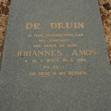 BRUIN Johannes Amos, de 1931-1985