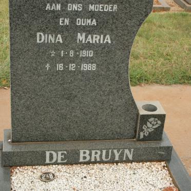 BRUYN Dina Maria, de 1910-1988
