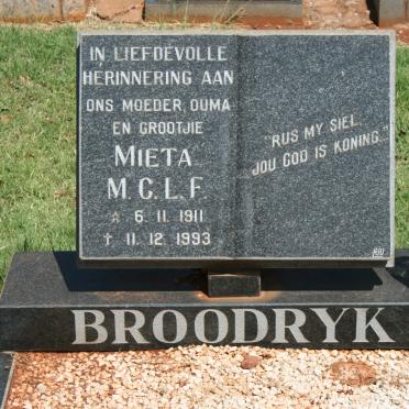 BROODRYK M.C.L.F. 1911-1993