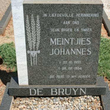 BRUYN Meintjies Johannes, de 1955-1994