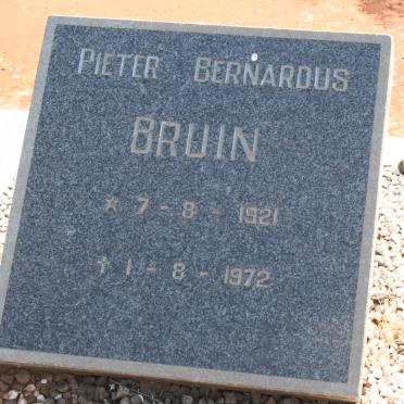 BRUIN Pieter Bernardus 1921-1972