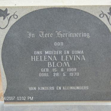 BLOM Helena Levina 1909-1970