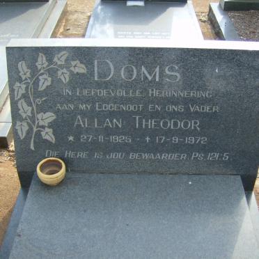 DOMS Allan Theodor 1925-1972