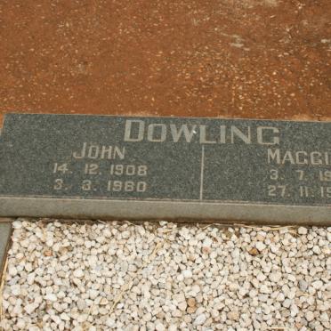 DOWLING John 1908-1980 &amp; Maggie 1905-1976