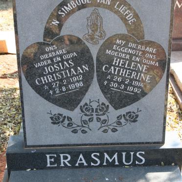 ERASMUS Josias Christiaan 1912-1998 &amp; Helene Catherine 1914-1992