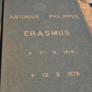 ERASMUS Antonius Philippus 1914-1979