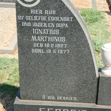 FERREIRA Ignatius Marthinus 1927-1977