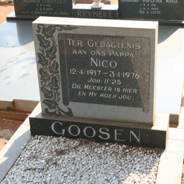 GOOSEN Nico 1917-1976