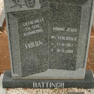 HATTINGH Frieda 1967-1999