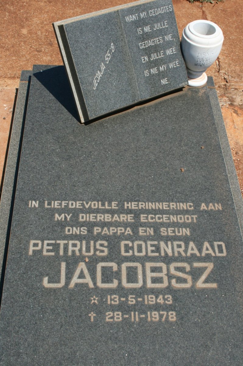 JACOBSZ Petrus Coenraad 1943-1978