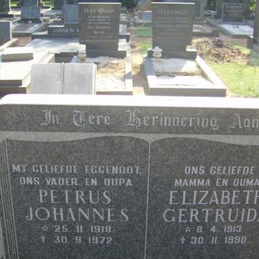 KILIAN Petrus Johannes 1918-1972 &amp; Elizabeth Gertruida 1913-1990