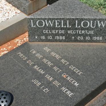 LOUW Lowell 1986-1986