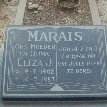MARAIS Eliza J. 1902-1987