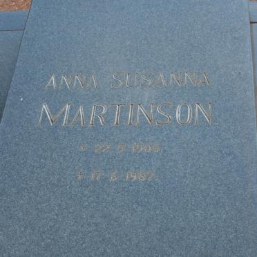 MARTINSON Anna Susanna 1906-1987
