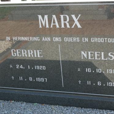 MARX Neels 1915-1997 &amp; Gerrie 1920-1997