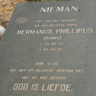 NIEMAN Hermanus Phillipus 1946-1991