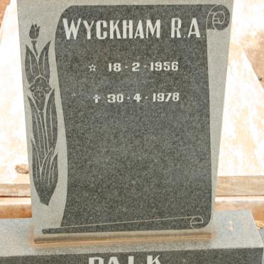 PALK Wyckham R.A. 1956-1978