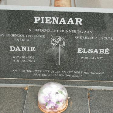 PIENAAR Danie 1926-2005 &amp; Elsabé 1927-