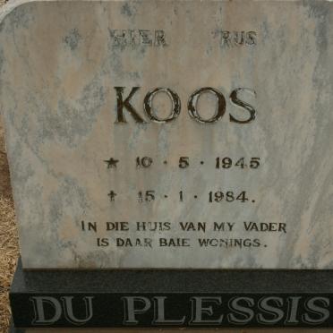 PLESSIS Koos, du 1945-1984