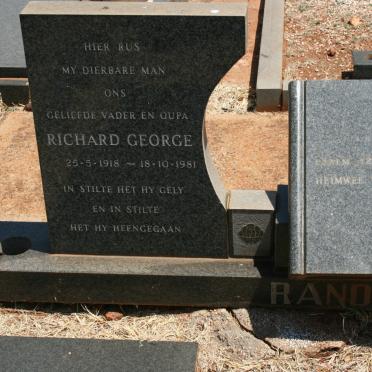 RANDALL Richard George 1918-1981