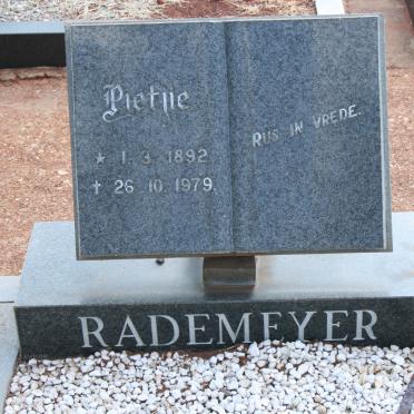 RADEMEYER Pietjie 1892-1979